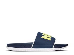 Blue nike hot sale slides men's