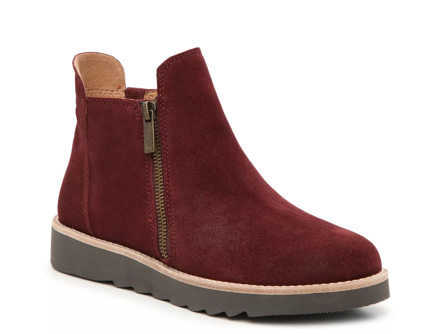 dsw burgundy boots