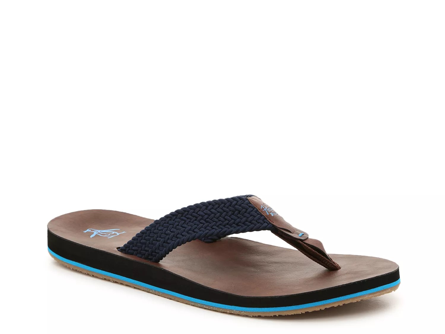 mens penguin flip flops