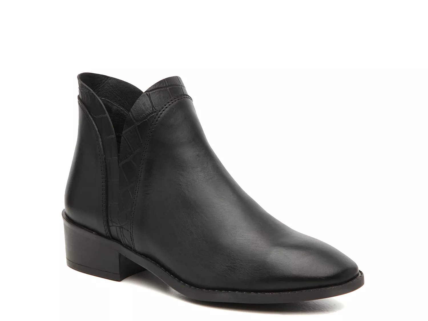 steve madden black booties dsw