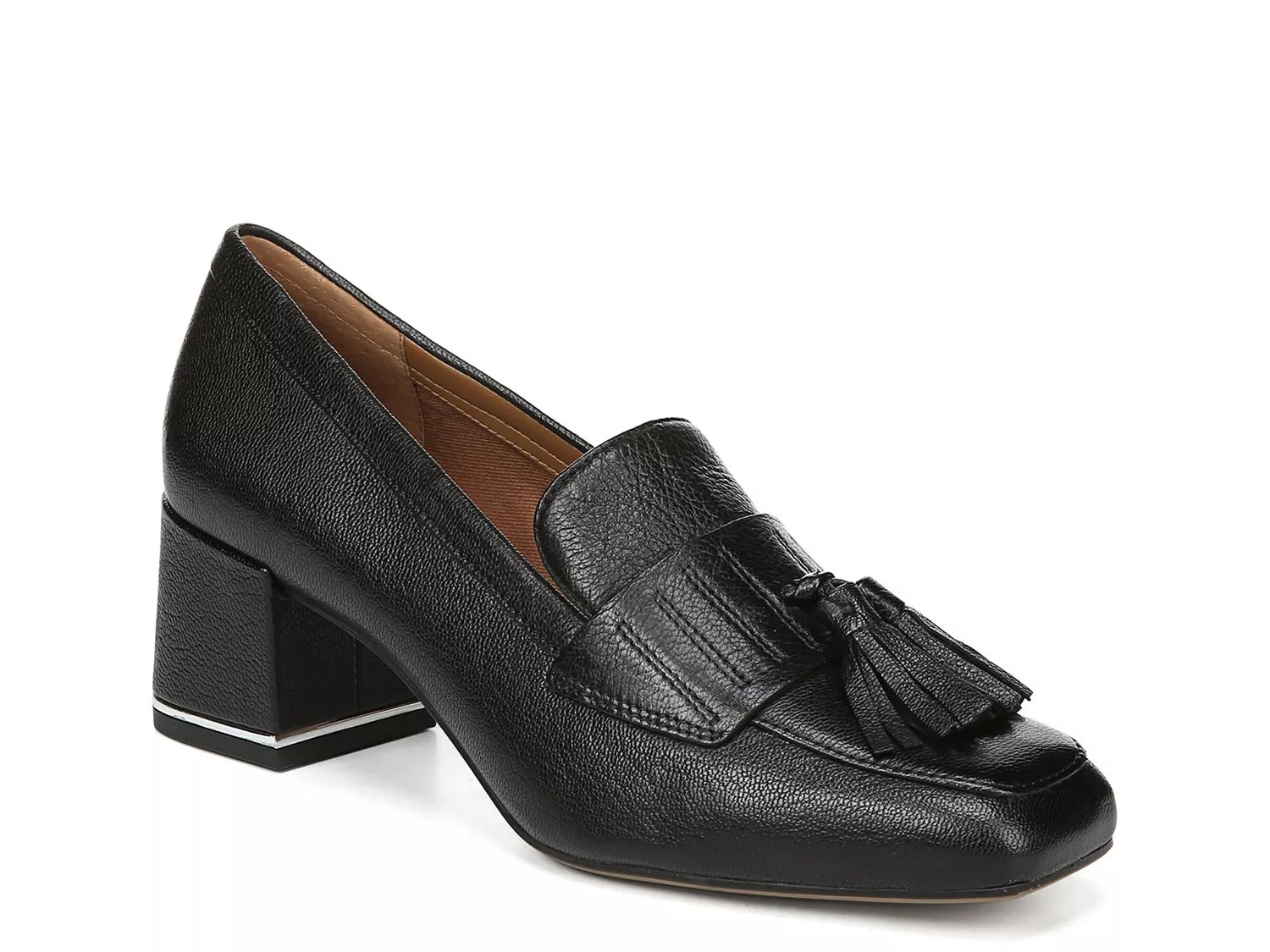 dsw womens black loafers