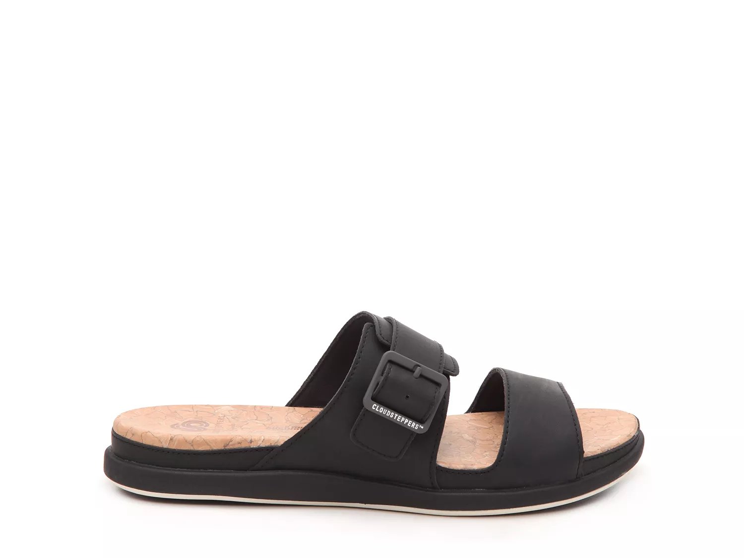 clarks women's cloudsteppers step june tide slide sandals