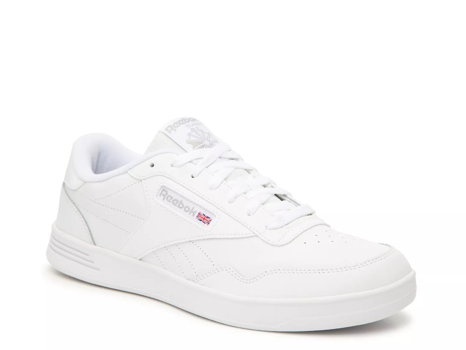 reebok all white sneakers