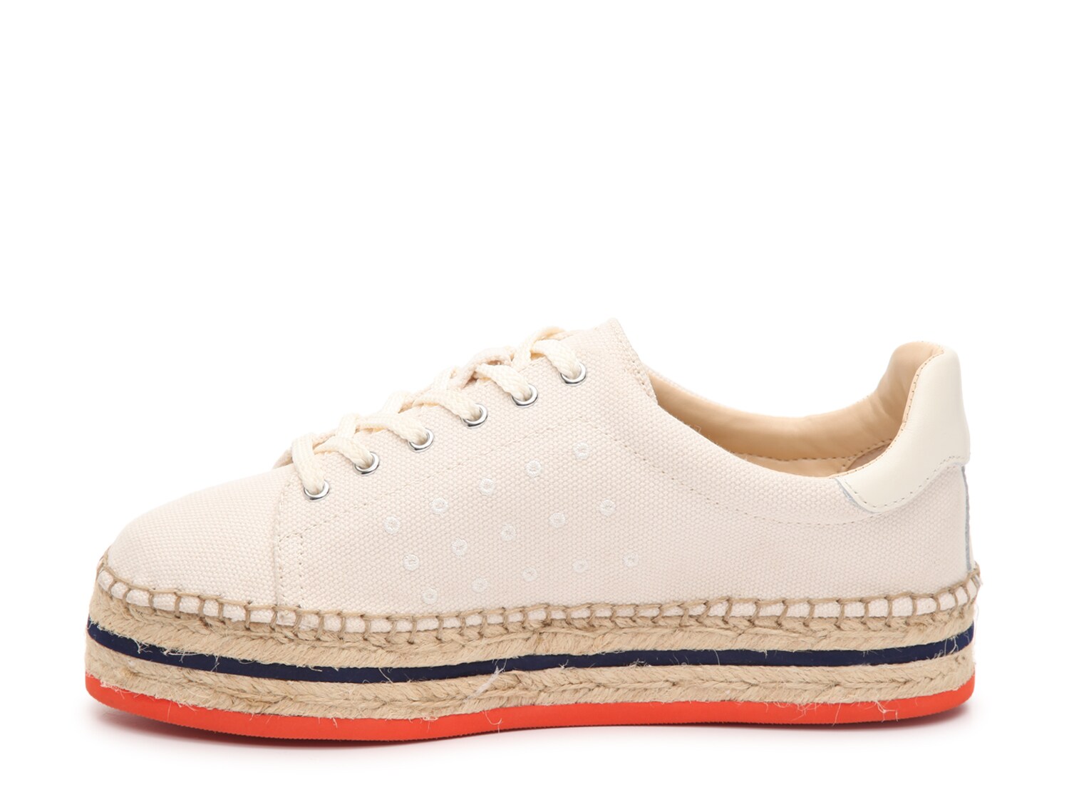 white espadrille platform sneakers