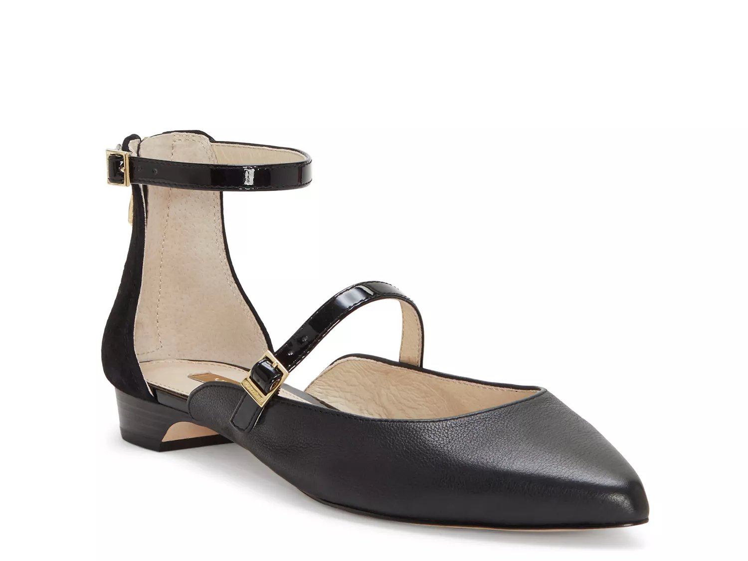 adair leather bow wedge