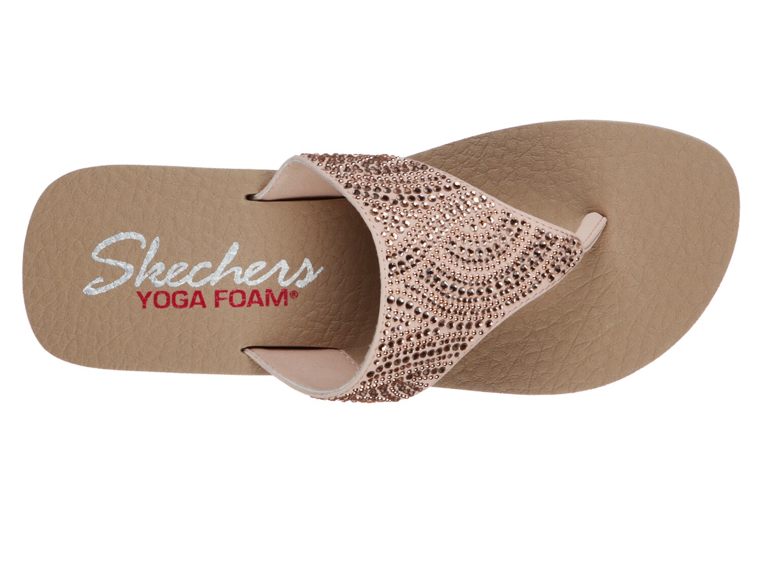 skechers cali vinyasa wedge flip flop