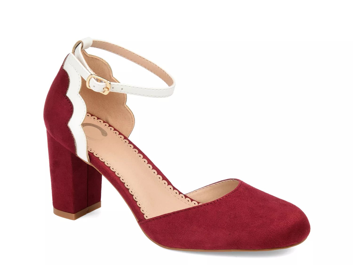 burgundy pumps dsw