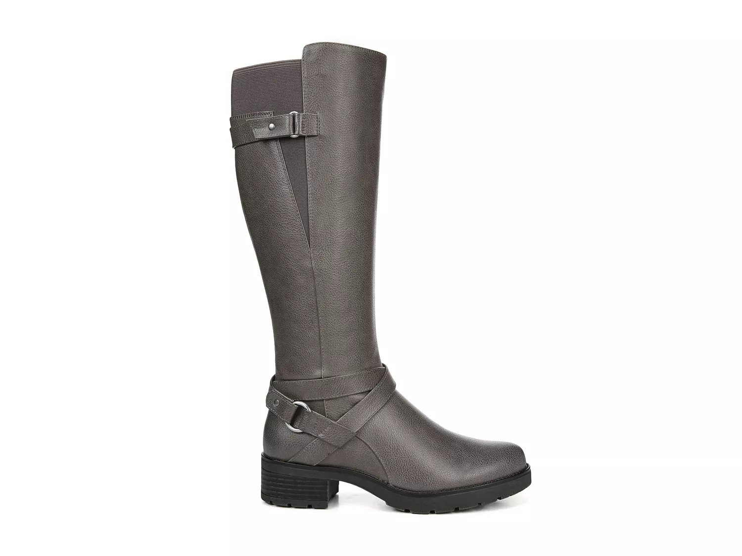 grey wide calf riding boots