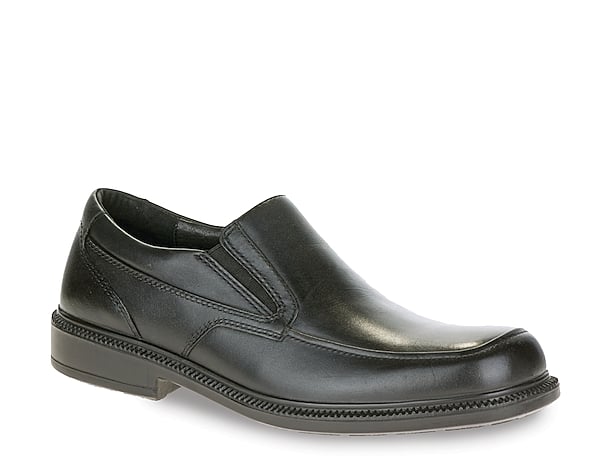 Mens Hush Puppies Bodmin H14043000 Black Leather Formal Slip On Dress Shoes