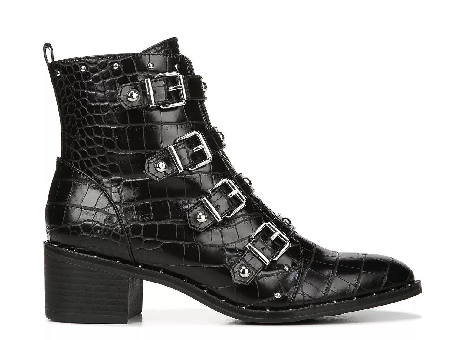 macadamia calfskin red sole biker platform booties