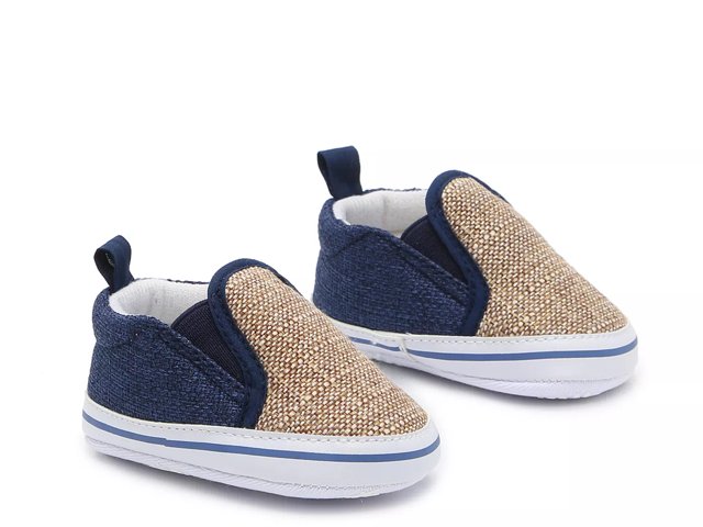 Little Me Waffle Slip On Crib Shoe Kids Free Shipping DSW