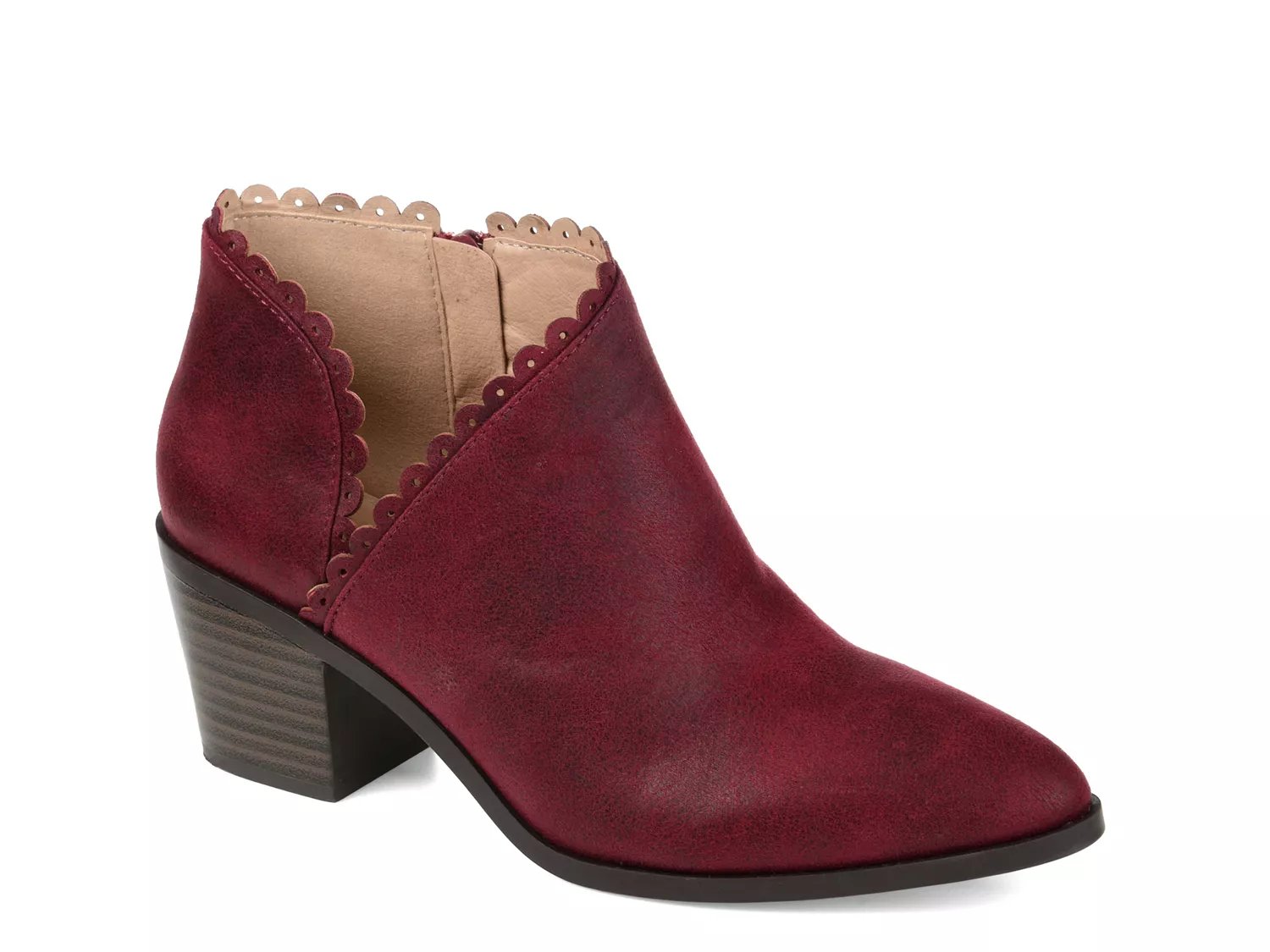 burgundy booties dsw