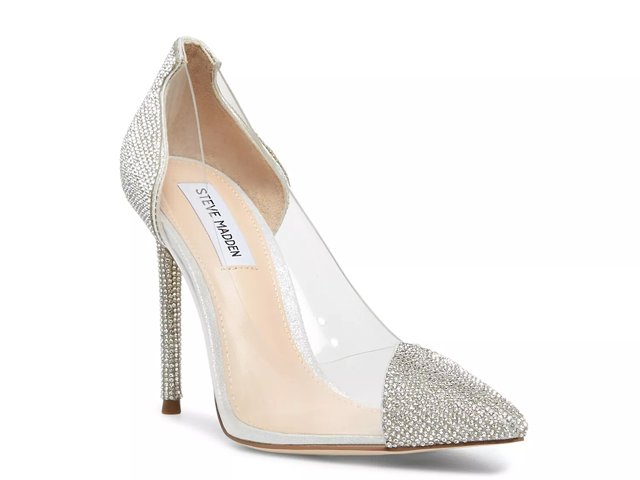 Steve madden sales clear heels dsw