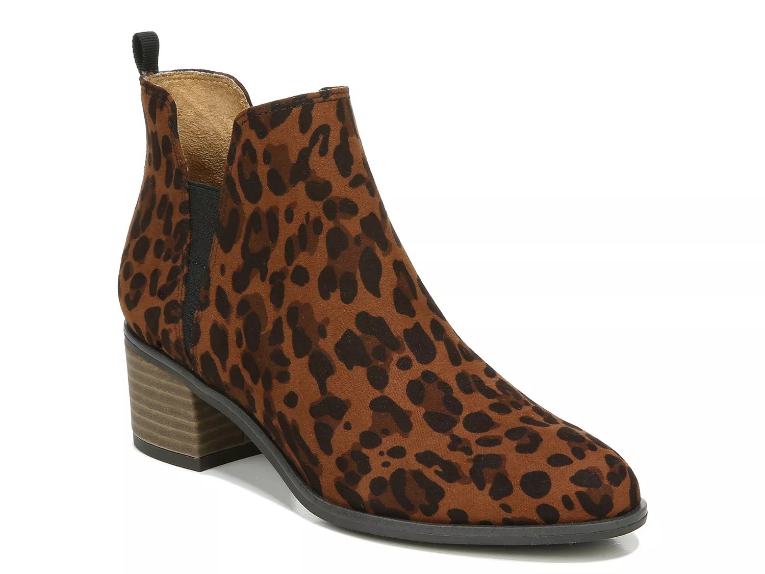 leather leopard print boots