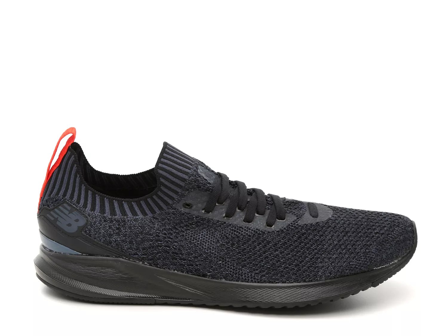 new balance men's vizo pro run knit shoes black