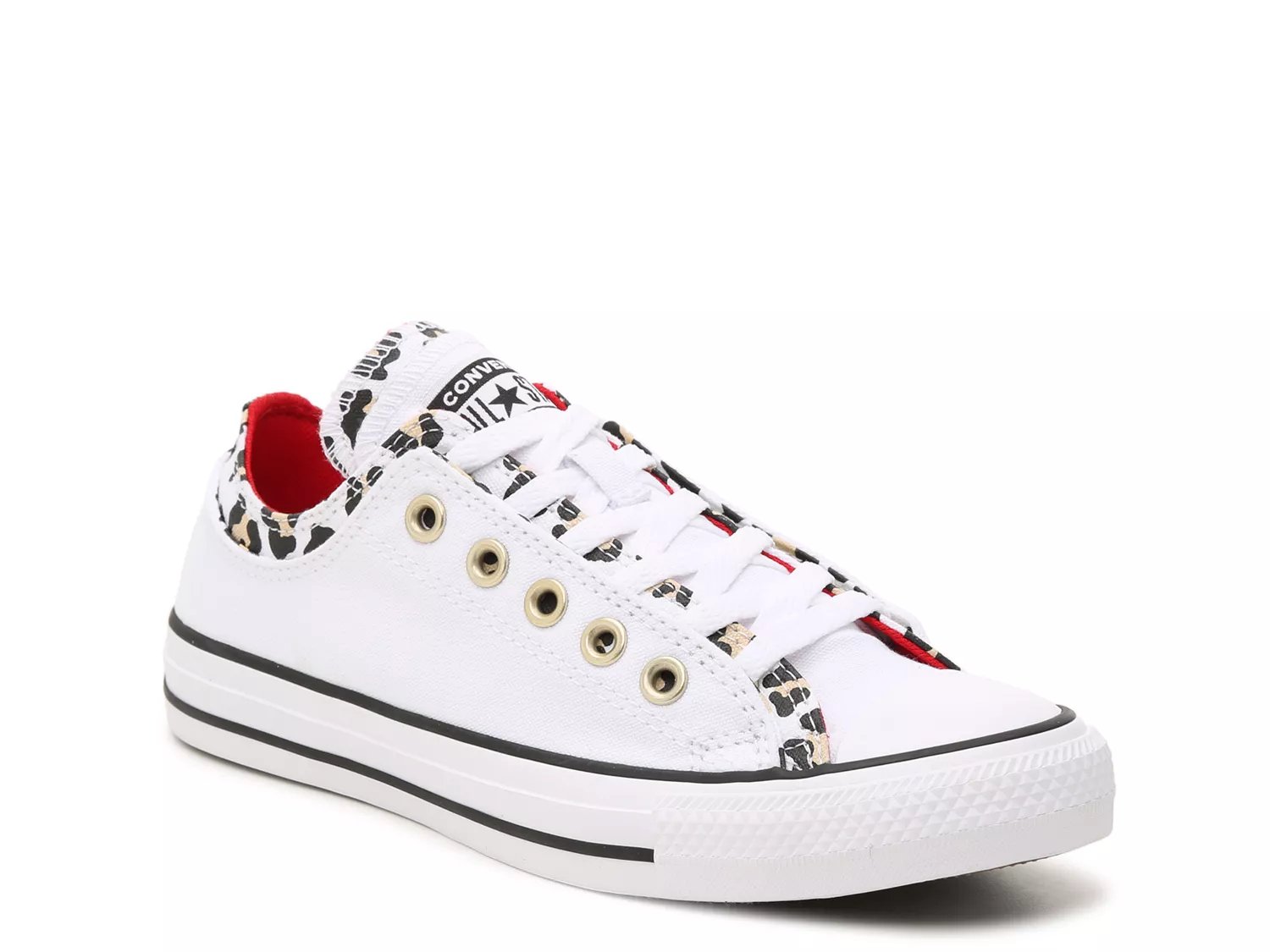 womens converse double tongue shoes