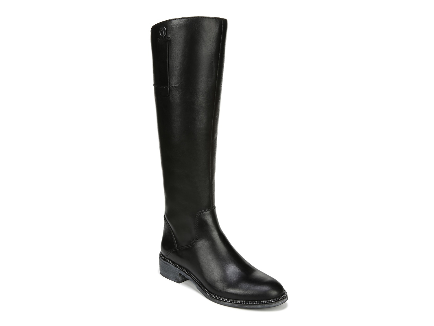 black leather riding boots size 8
