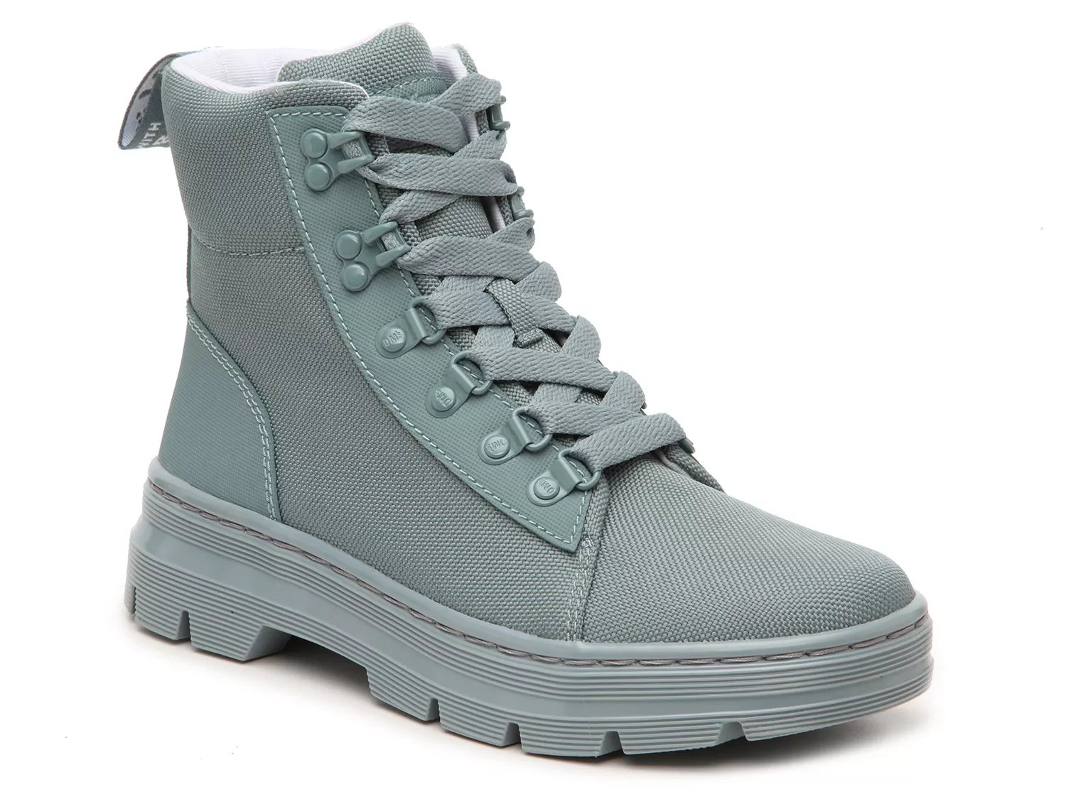 combs platform combat boot black