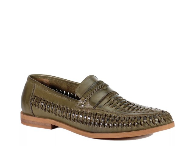 Woven penny loafers sales
