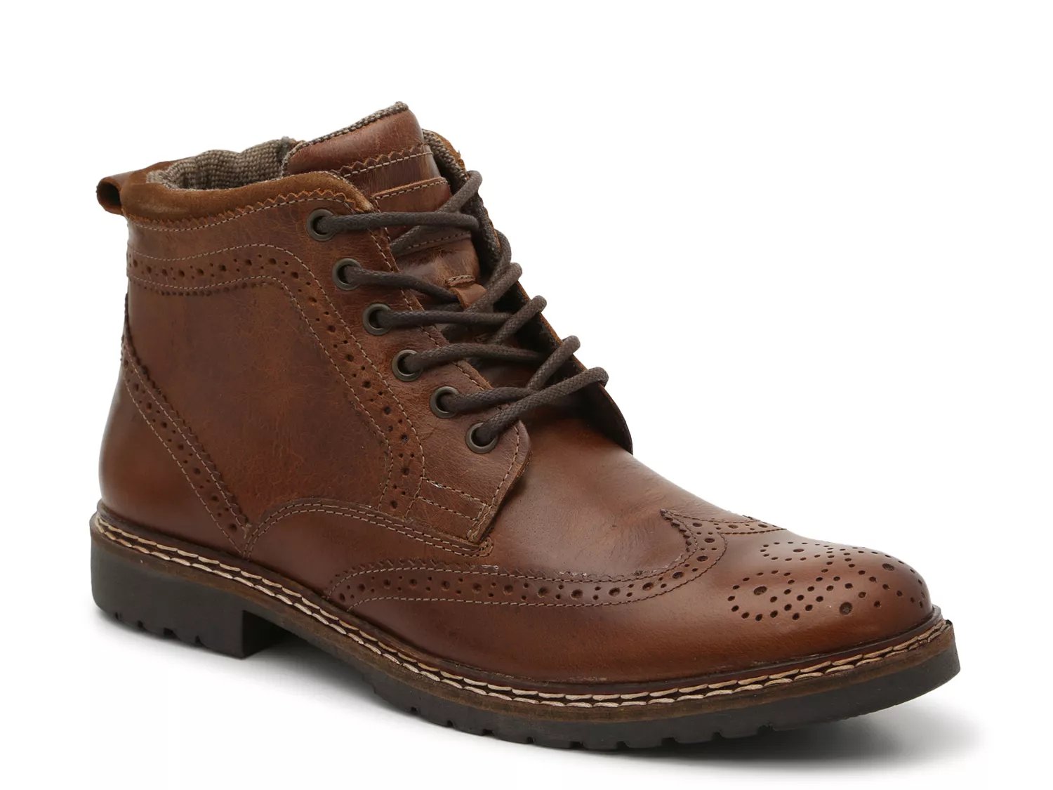 steve madden gastonn wingtip boot