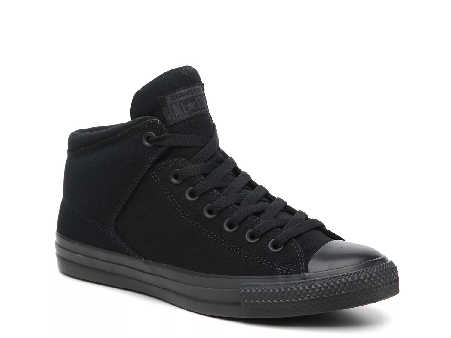 dsw black converse