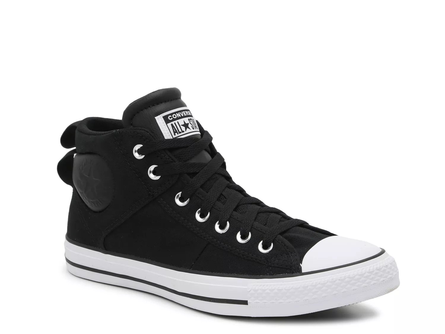 dsw black converse