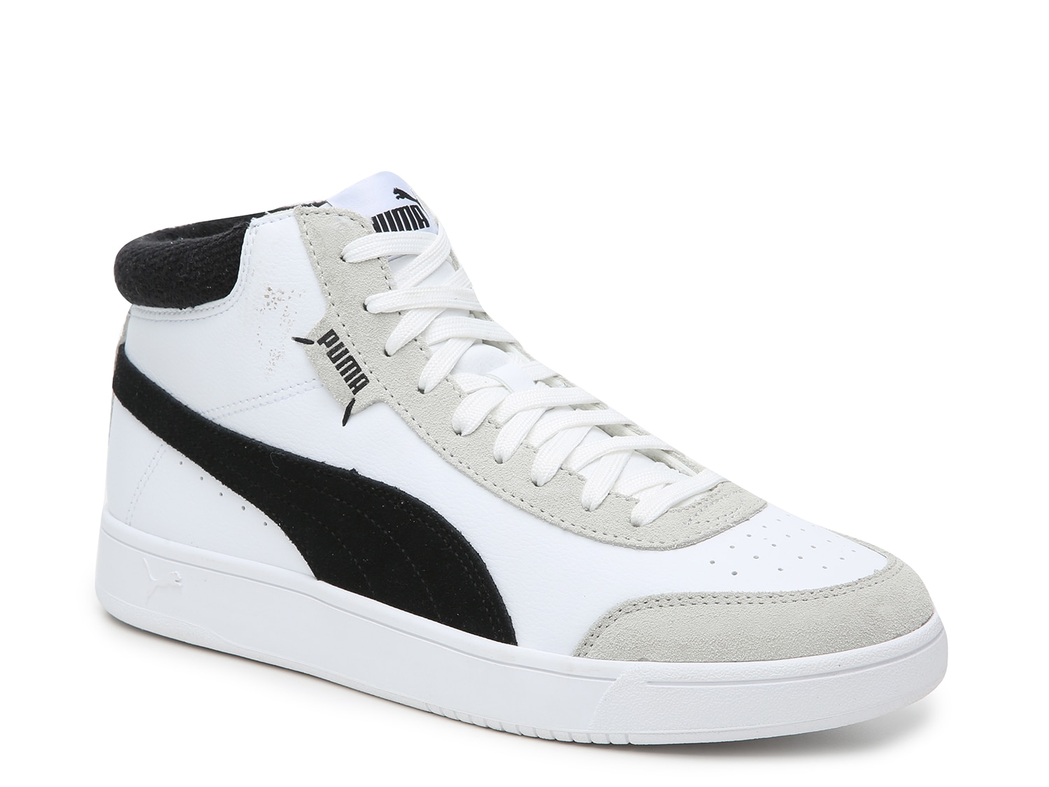 puma high top white sneakers