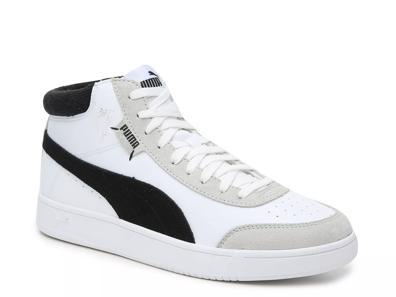 black and white puma high tops