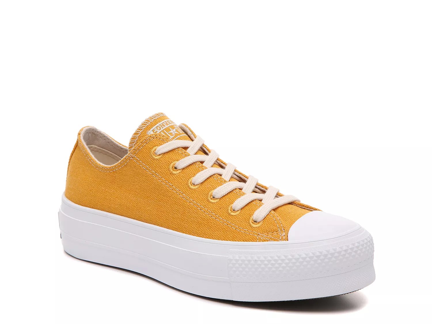 converse yellow platform