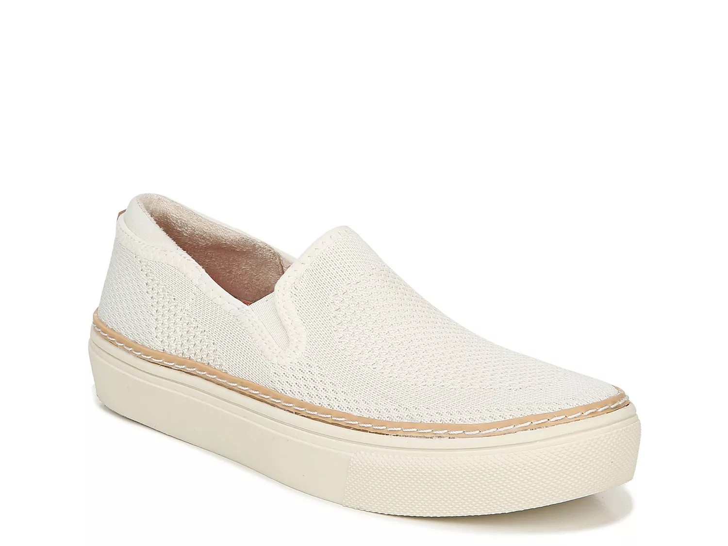 dr scholl's white slip on sneakers