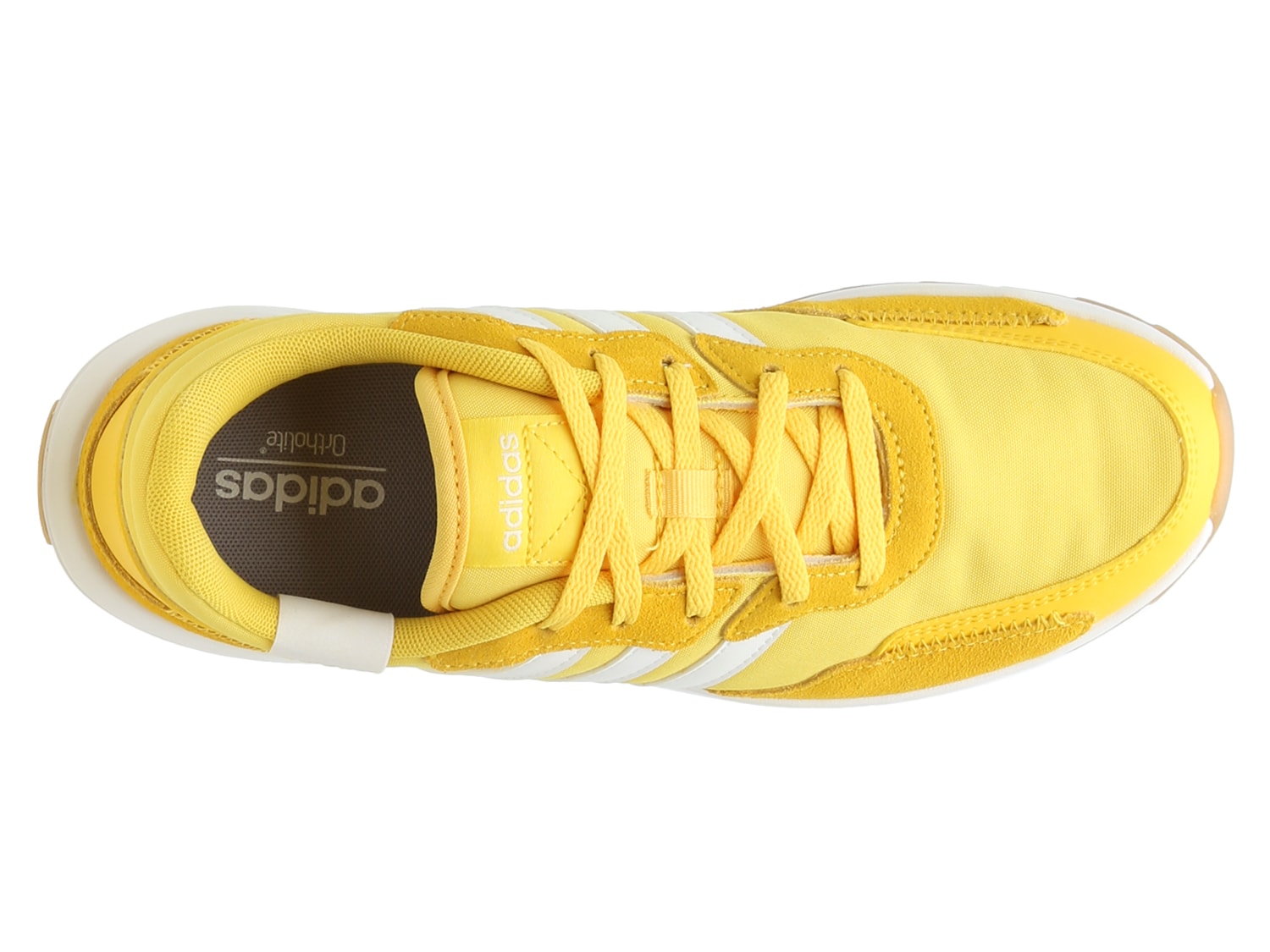 yellow adidas retro run