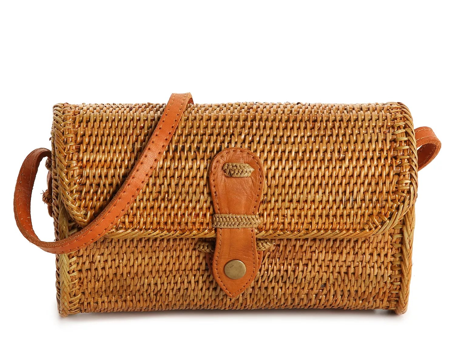 woven rattan crossbody bag