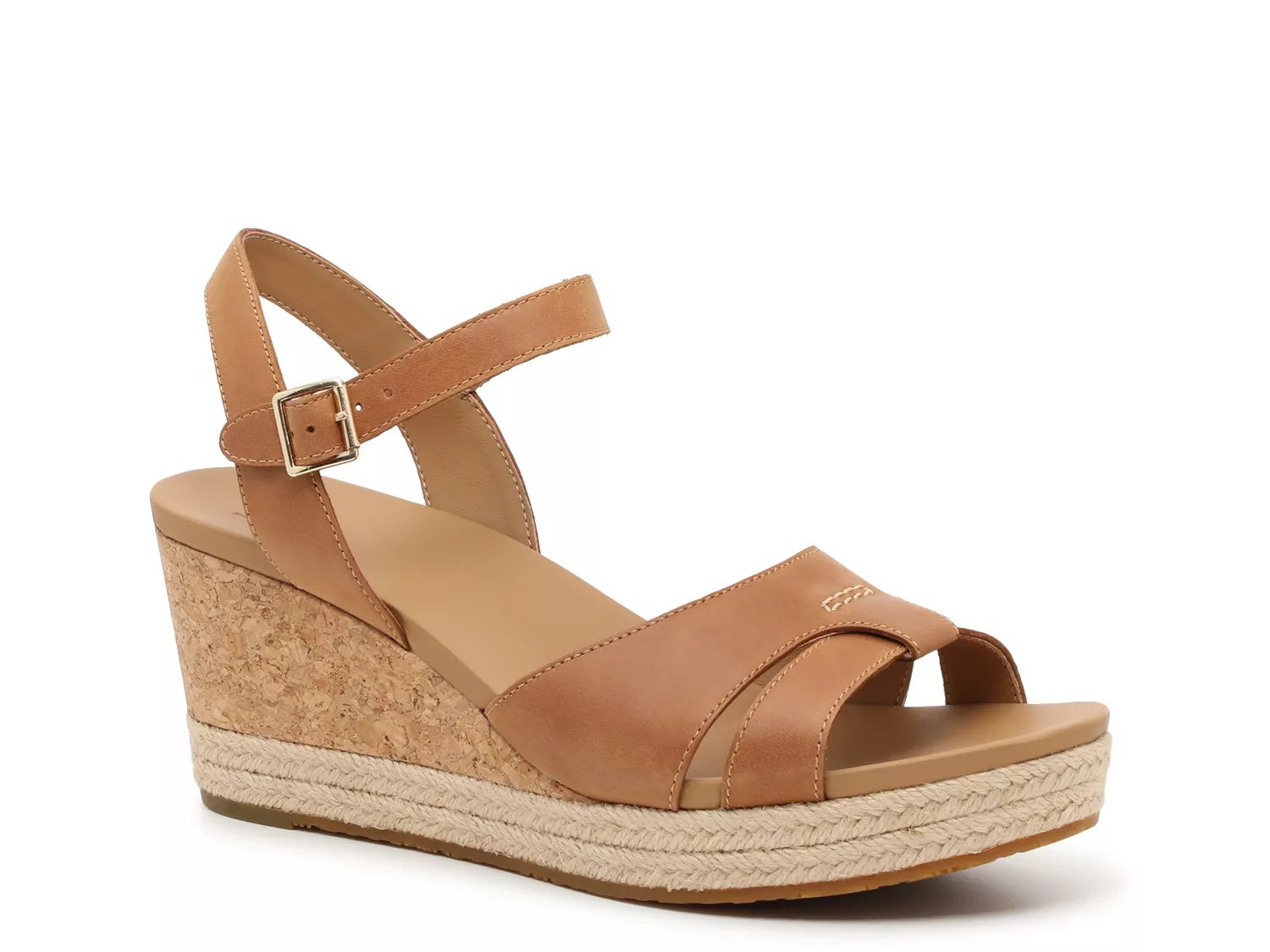 Ugg black wedge store sandals