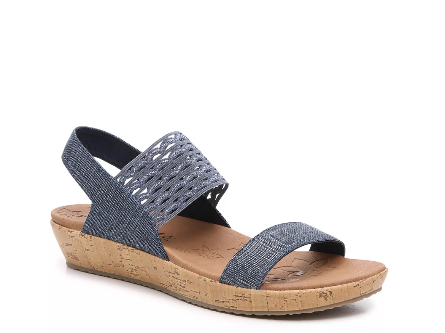 skechers cork wedge sandals