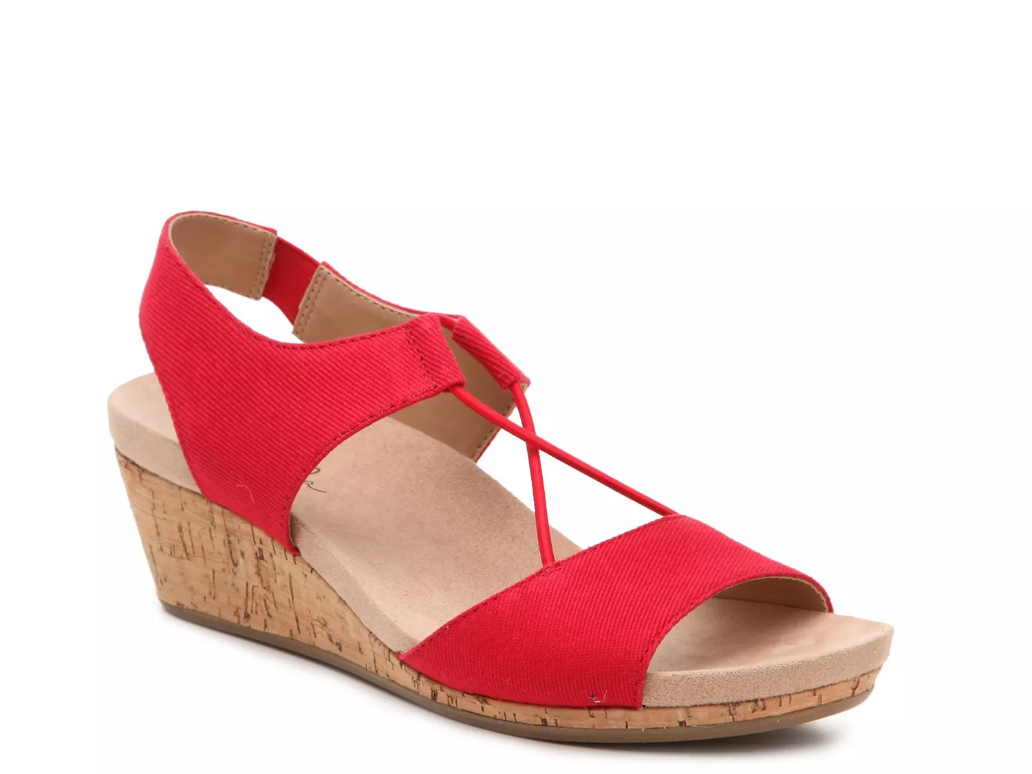 red comfort sandals