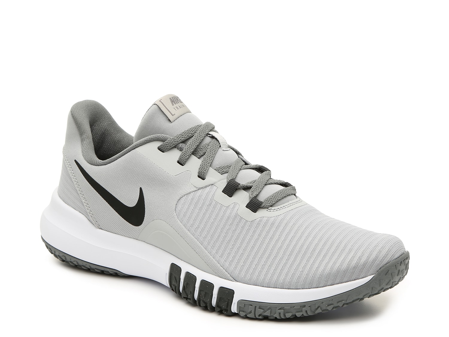 grey training shoes