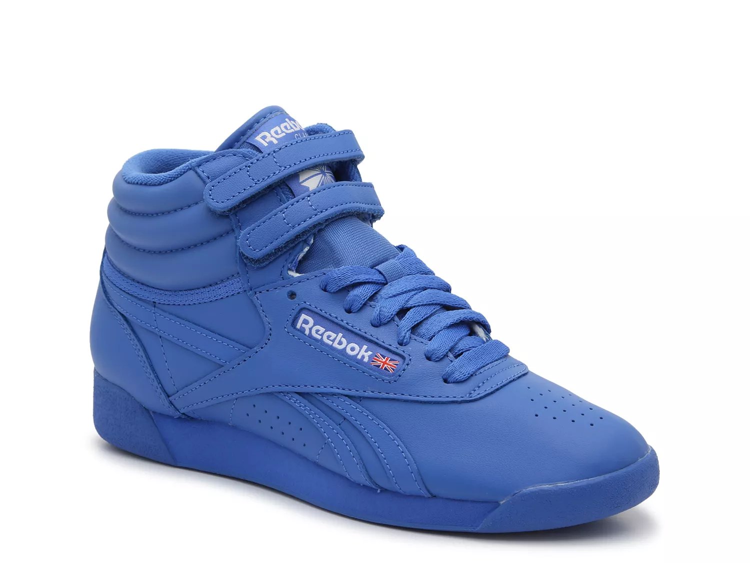 reebok freestyle hi blue