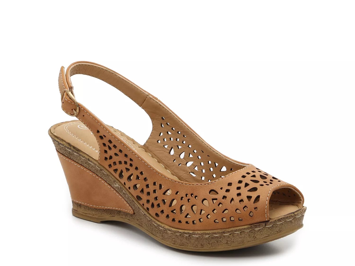 patrizia by spring step sparkling wedge sandal