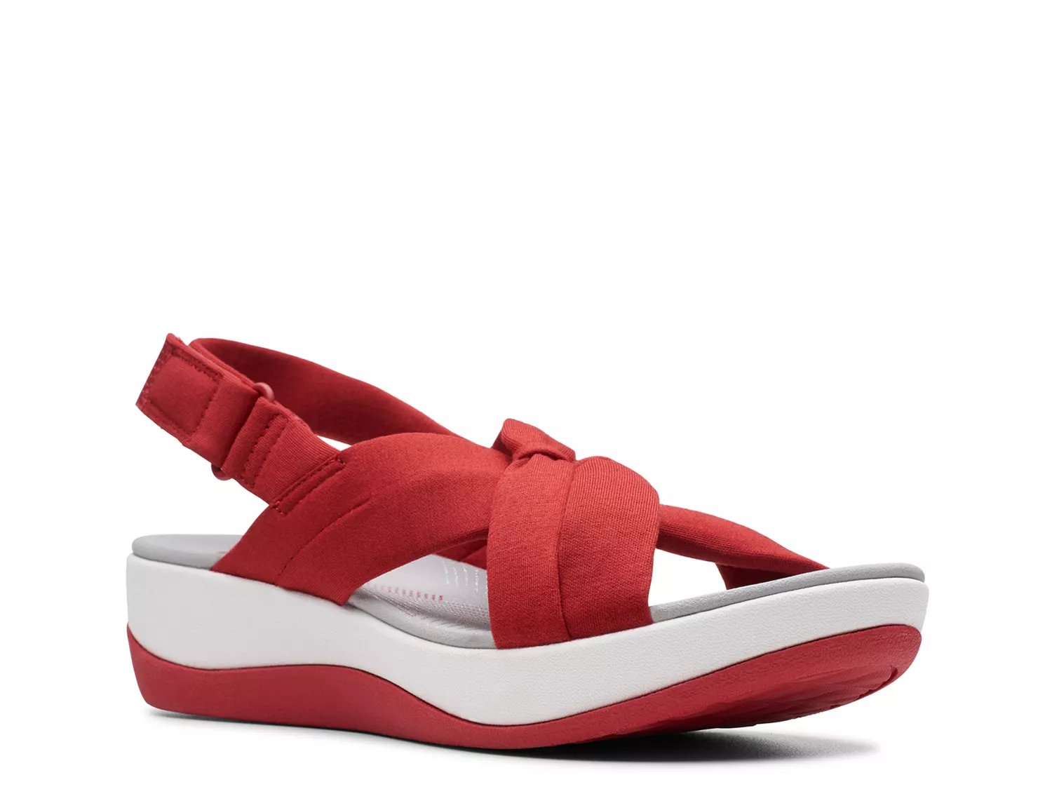 womens red comfort sandals