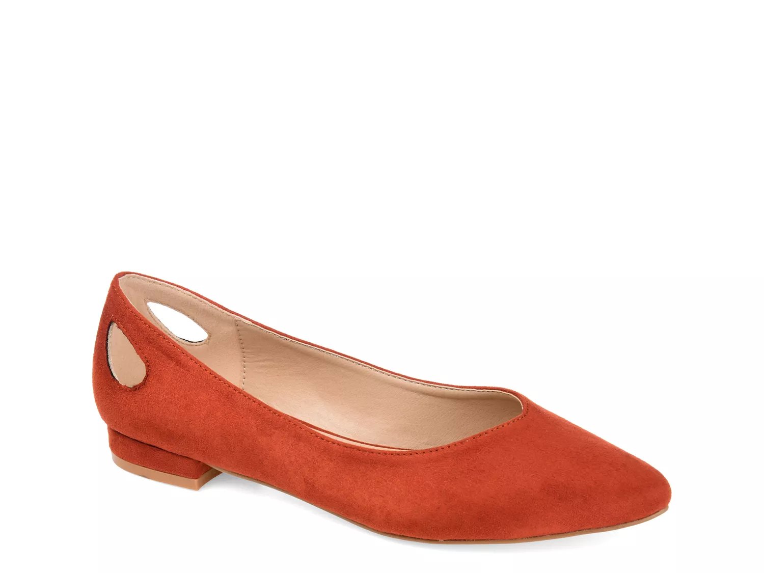 orange flat shoes for women