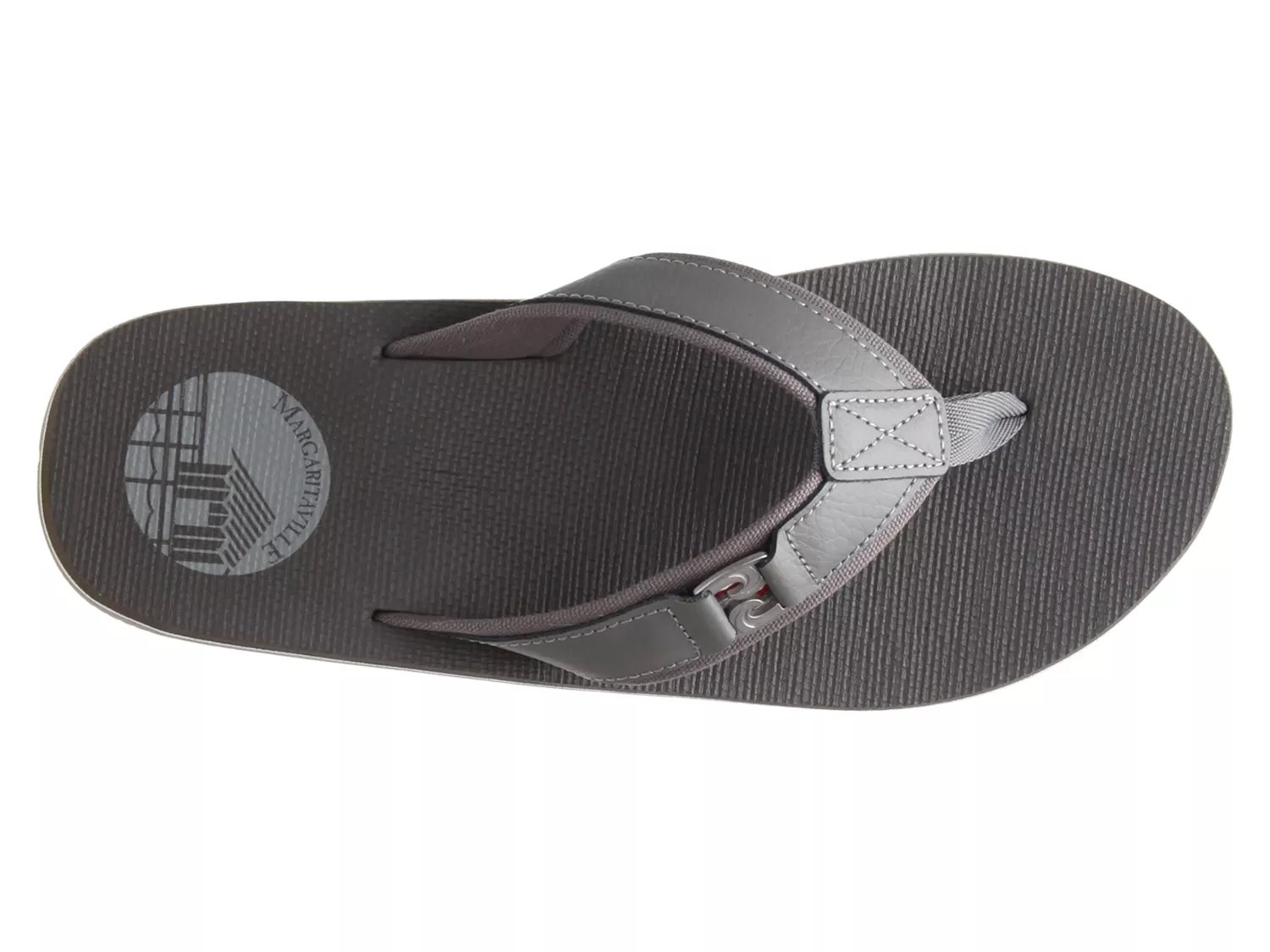 margaritaville flip flops with guitar on bottom