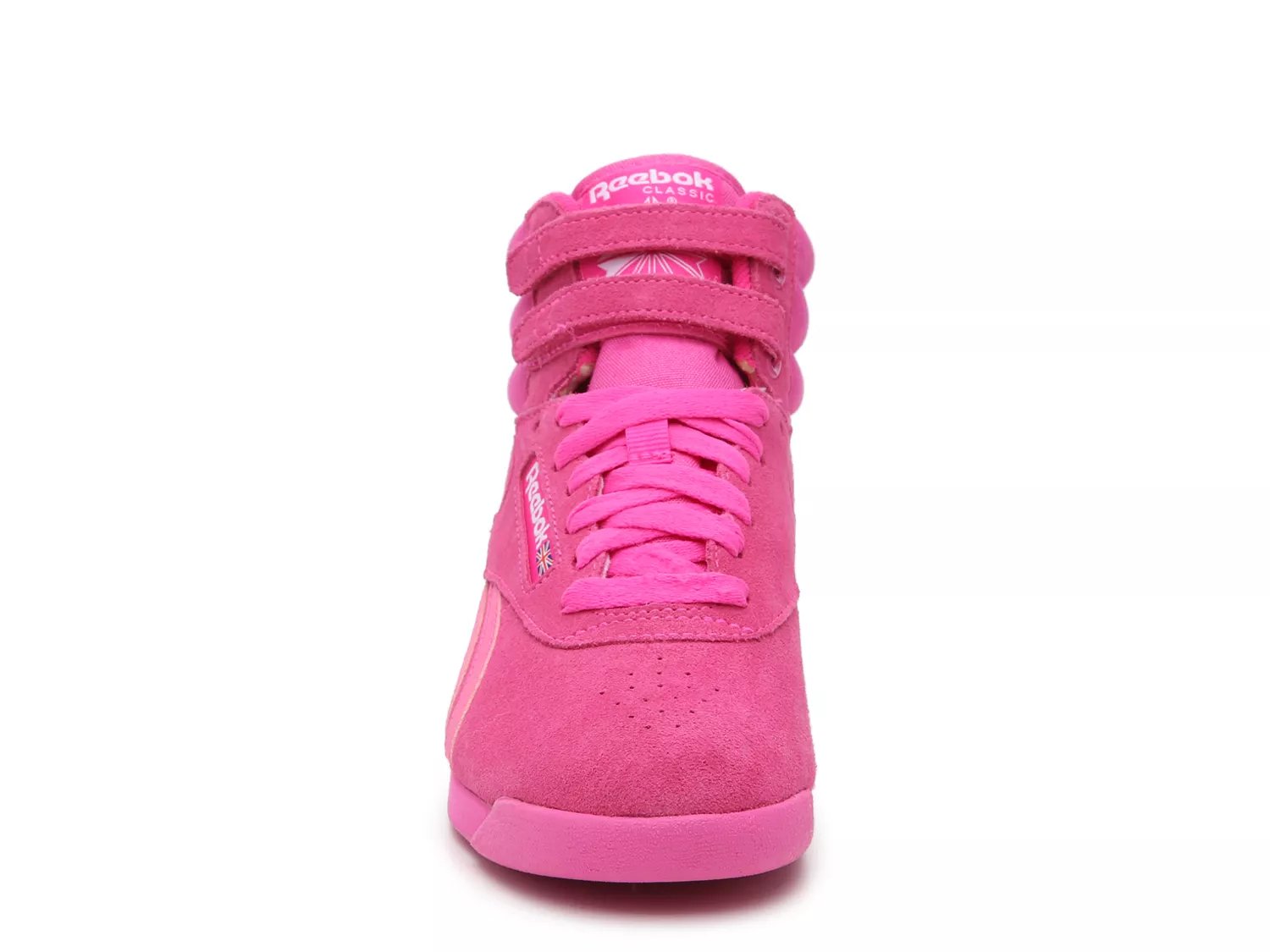 pink reebok high tops