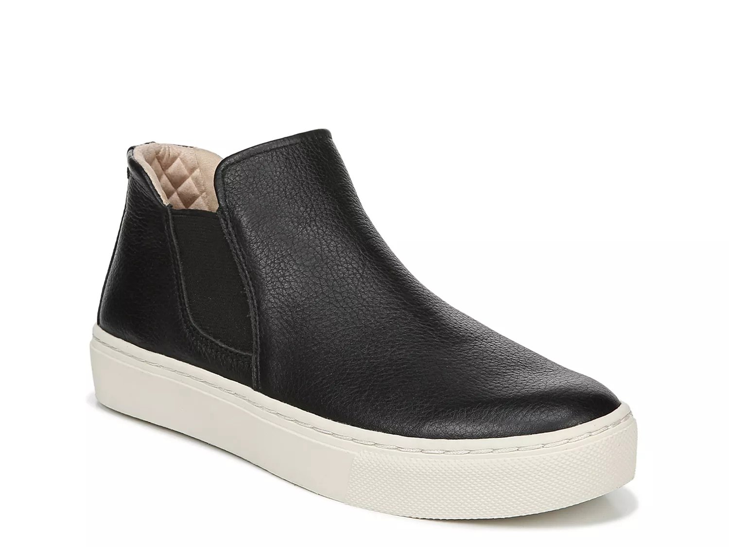 black slip on sneakers platform