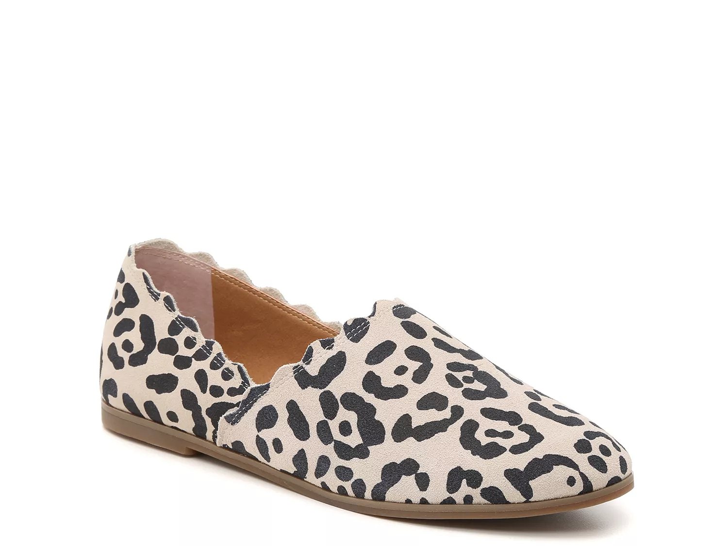 lucky brand leopard print flats