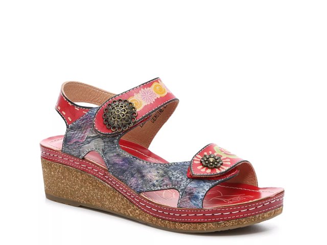 L'Artiste by Spring Step Lanaffi Wedge Sandal - Free Shipping | DSW