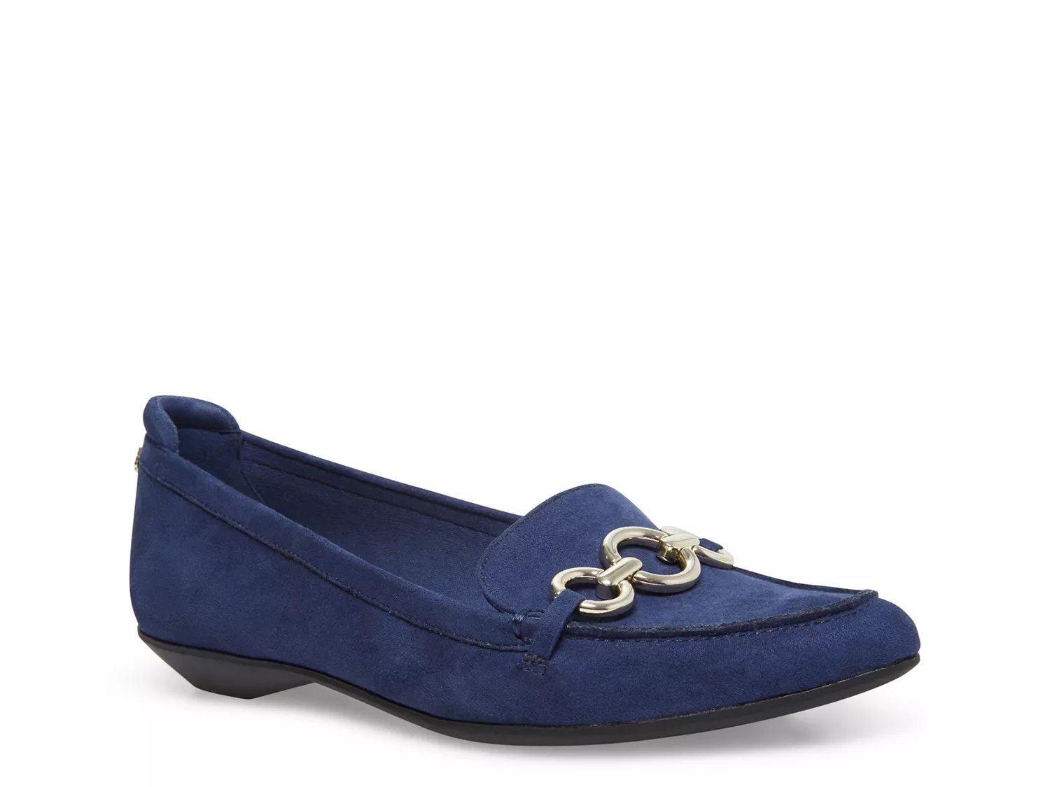 anne klein navy loafers