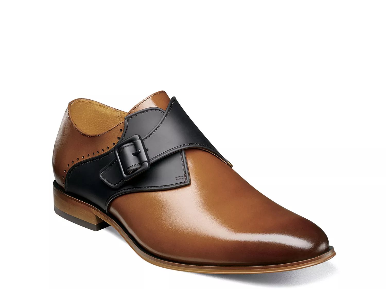 stacy adams single monk strap shoes