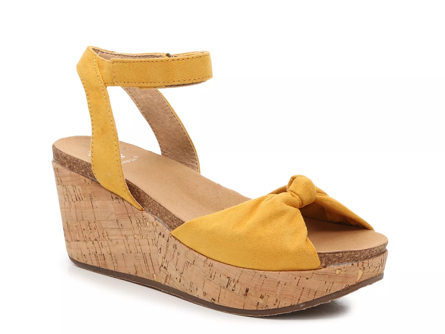 dsw yellow box flip flops