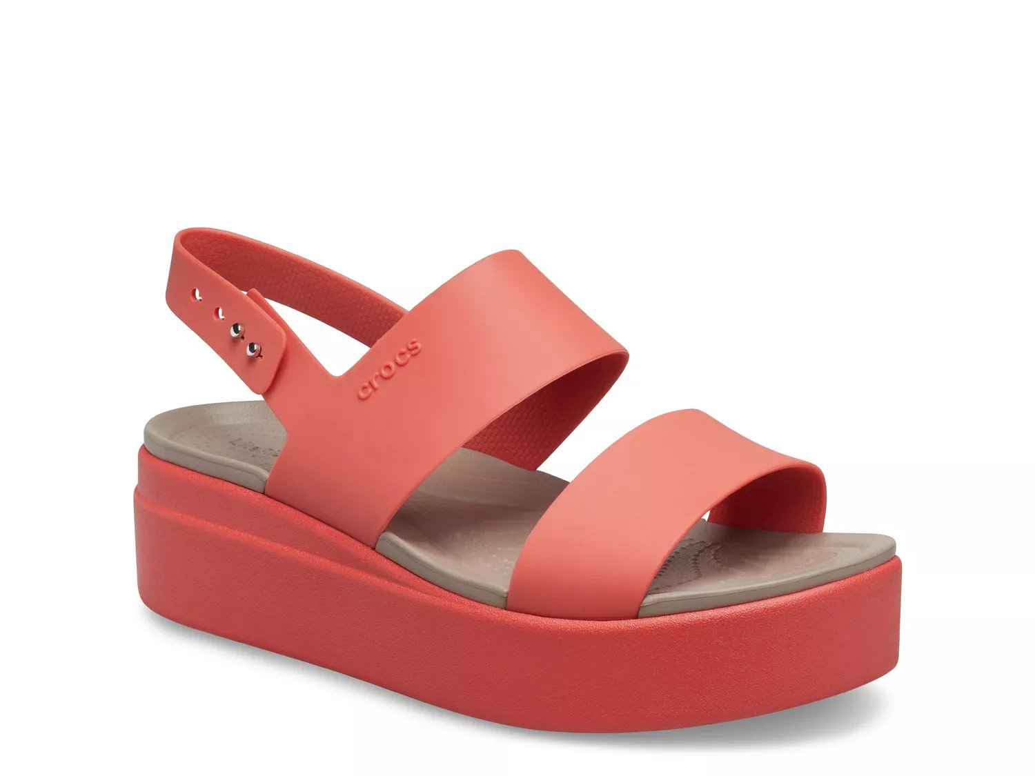 orange platform slides