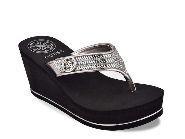 Guess Sarraly Wedge Sandal - Free Shipping | DSW